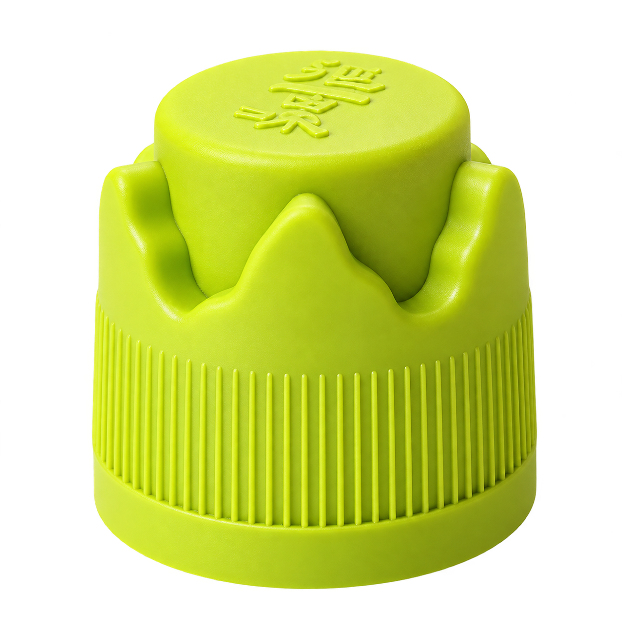 The original lime Matcha Cap with scalloped crown and ribbed skirt